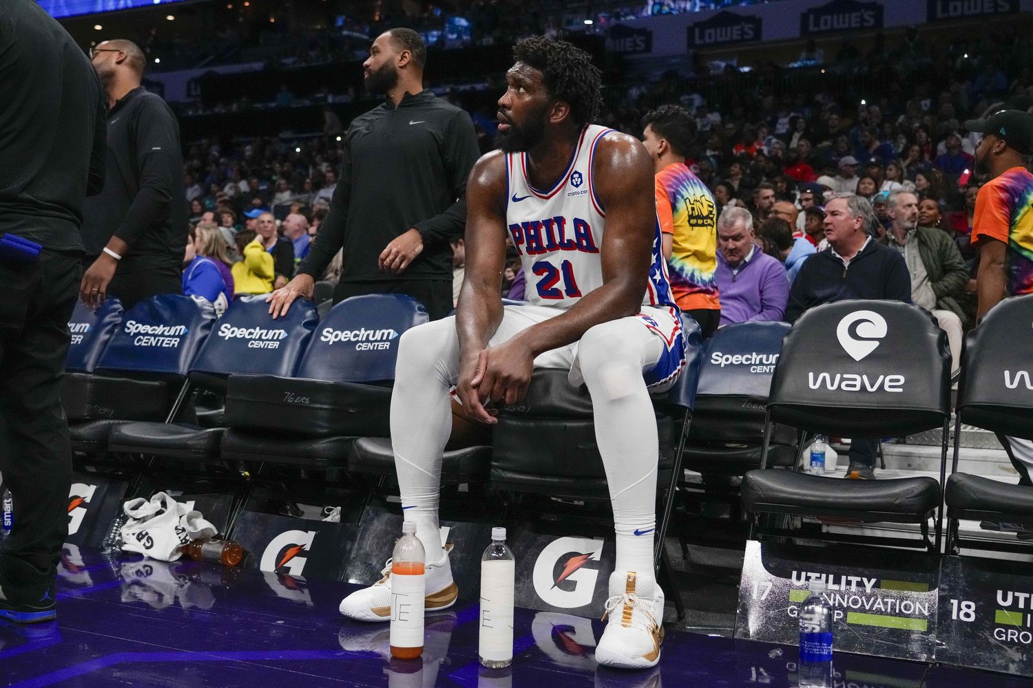Did the Sixers add Joel Embiid to the injury report for Monday's game against the Portland Trail Blazers?